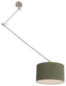 Lampă suspendată din oțel cu umbră de 35 cm reglabilă verde - Blitz I.