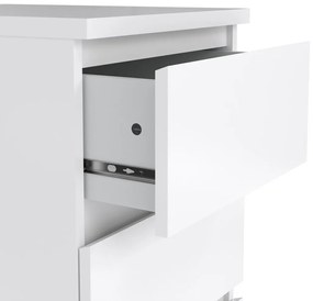 Comodă Simplicity 40 x 50 x 70 cm, alb lucios