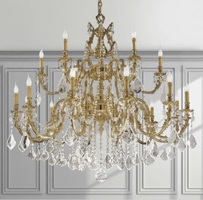 Candelabru XXL 18 brate LUX cu cristale Scholer, Ashford