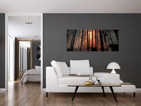 Tablou cu pădure întunecată (120x50 cm)