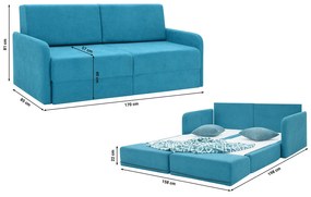 Canapea extensibilă Borta (albastru). 1098575
