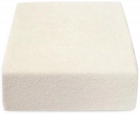 Colorat Cearșaf elastic ecru, frotir 60x120 cm
