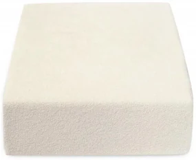 Colorat Cearșaf elastic ecru, frotir 60x120 cm
