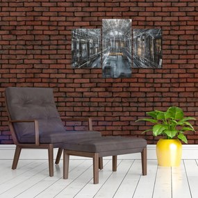 Tablou cu u interiorul clădirii vechi (90x60 cm)