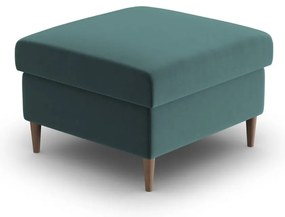 Taburet petrol cu tapițerie din catifea Kyoto – Cosmopolitan Design