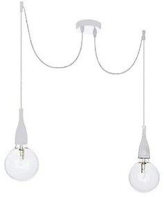 Lustra cu 2 pendule stil modern MINIMAL SP2 BIANCO 112718