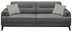 Canapea GLORYA extensibila, 3 locuri, gri inchis, 222x90x80 cm