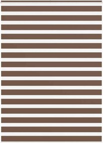 vidaXL Jaluzea tip zebra maro lățime țesătură 155,9 cm poliester