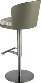 Scaun de bar pivotant cu inaltime reglabila Stool verde inchis