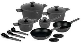 Set oale si tigai 15 piese Anthracite Berlinger Haus BH 8141