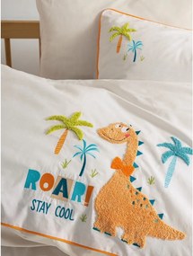 Lenjerie de pat pentru copii bej din bumbac pentru pătuț cu cearceaf inclus, cu 4 piese 100x150 cm Kiddo – Mijolnir