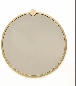 Oglinda Gold Metal Çerçeve Yuvarlak Ayna A708