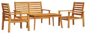 3211794 vidaXL Set mobilier de grădină, 4 piese, lemn masiv de acacia