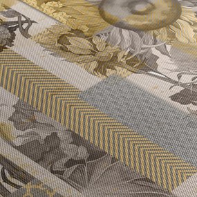 Tablou - Colaj cu floarea-soarelui (120x50 cm)