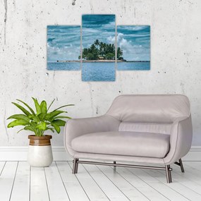 Tablou insula în mare (90x60 cm)