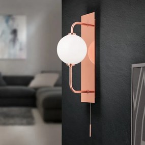 Aplica de perete design modern PIPES, copper