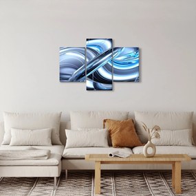 Tabloul cu abstracție albastră (90x60 cm)