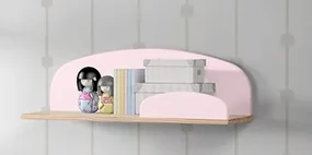 Poliță de Perete Kiddy 65 cm, pentru Camera Copii, Roz Pal – Vipack