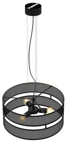 Lustră pe cablu GLUM 3xE27/60W/230V neagră