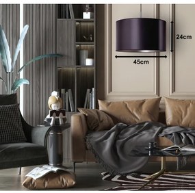 Duolla - Lustră pe cablu CANNES 1xE27/15W/230V d. 45 cm albastră/argintie