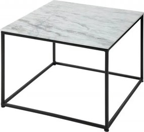 Masuta design minimalist Elements 50cm, marmura alba