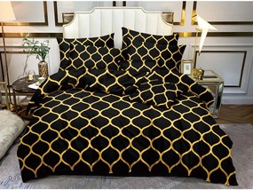 Lenjerie de pat din microfibra neagra, MINERVA