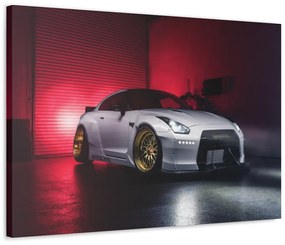Tablou Canvas White Nissan GTR 120x80 cm