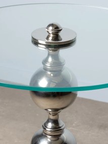 Masuta laterala, din sticla si aluminiu, Atome