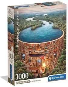 Colorat Puzzle Bibliodame 1000 de piese Clementoni