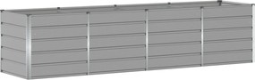 vidaXL Jardinieră Gri deschis 240 x 80 x 75 cm Oțel