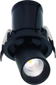 Spot LED 3000K incastrabil GARDA 4,5cm negru