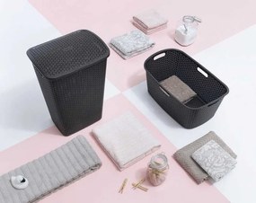 Coș de rufe murdare 55 l MY STYLE RATTAN, maro, CURVER