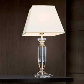 Veioza design decorativ cu cristal K9 POKAL crem/auriu