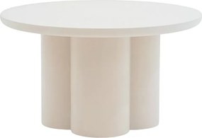 Măsuță de cafea rotundă Cylindus 80 cm - bej