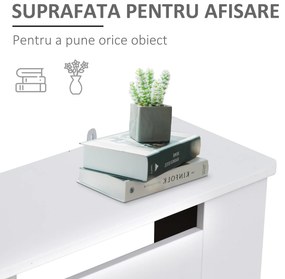 HOMCOM Carcasă Modernă pentru Calorifer din MDF Tip Grilă, 78x82x19 cm, Alb | Aosom Romania