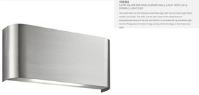 Aplica LED moderna design ambiental minimalist Wall argintiu satin 1953SS SRT