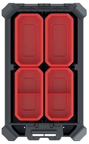 Organizator C, 36,8 cm, jos cu cutii, negru