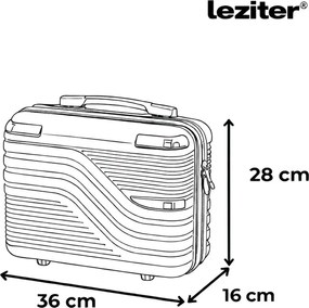 Valiză mică de mână TravelLux Urban cu acoperiș rigid 30x16x24 cm neagră