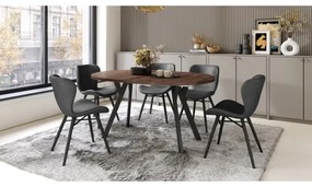 Masă extensibilă de dining ARTUR stejar/negru