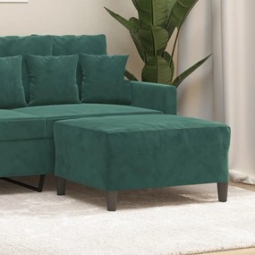 vidaXL Taburet, verde închis, 70x55x41 cm, catifea