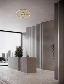 Lustra circulara aluminiu bronz LED CCT SIENA 80cm