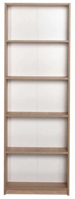 Biblioteca Adore Nurdan, 5 rafturi, Sonoma, 58x170x23 cm