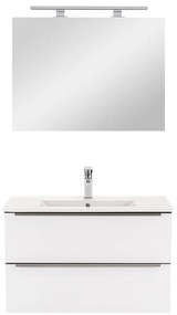 Mobilier complet de baie Vario Trim 80 antracit-alb