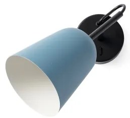Lampă de perete FARO 28274 STUDIO 1xE14/8W/230V albastru/negru