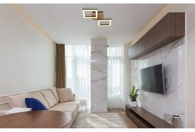 Plafoniera LED design modern Kerry negru, maro 18W