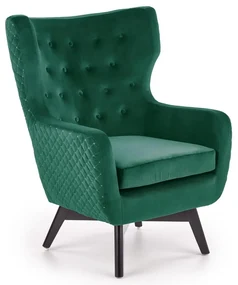 Fotoliu Marvel, verde/negru