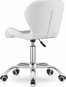 OFERTA Scaun de birou AVOLA gri-alb din piele ecologica calitate II