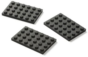 Organizator de depozitare cu 3 sertare LEGO®, gri