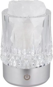 Globo 21044S - Lampă de birou LED LIZZY cu control tactil LED/1W/5V 3000K 1200 mAh argintie