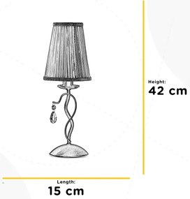 Lampă de masă ONLI DELIA 1xE14/6W/230V 42 cm